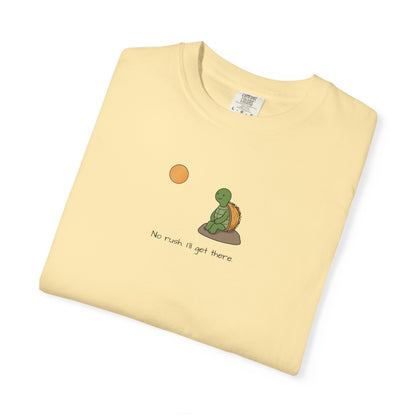 T-Shirt — Serene Turtle Sunset "You Are Where You Are" Graphic