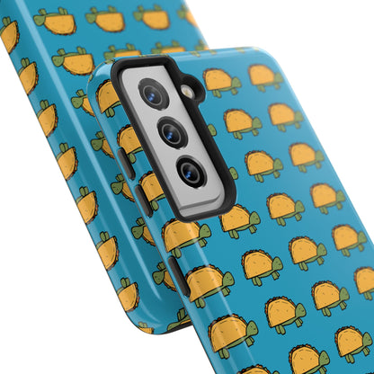 Cute Taco Pattern Tough Phone Case — Protective iPhone Case with Repeating Taco Design