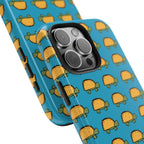 Cute Taco Pattern Tough Phone Case — Protective iPhone Case with Repeating Taco Design