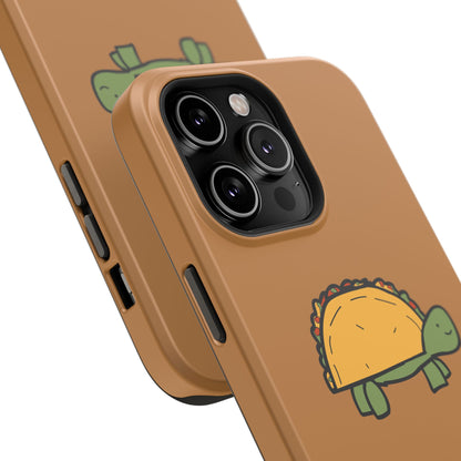 Cute Taco Turtle Phone Case — Impact-Resistant Protective iPhone Cover