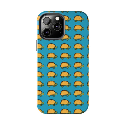 Cute Taco Pattern Tough Phone Case — Protective iPhone Case with Repeating Taco Design