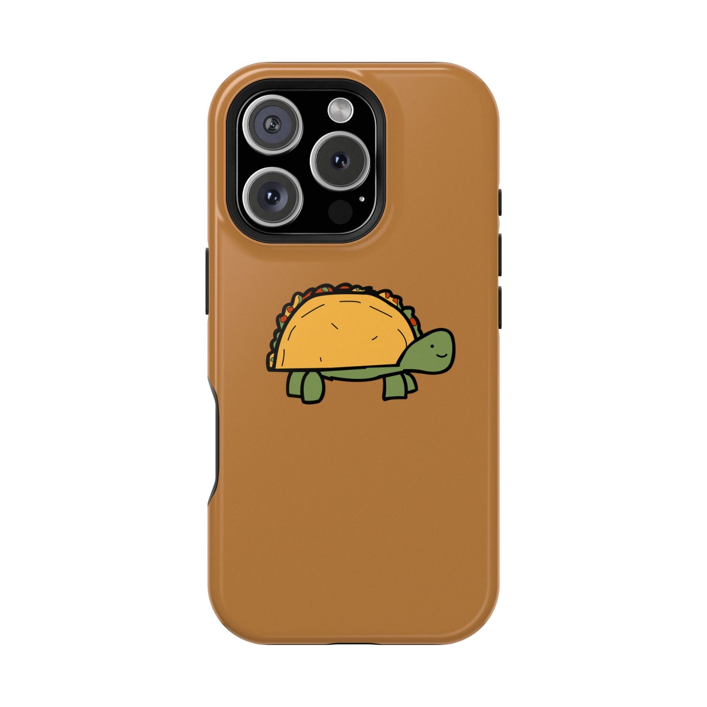 Cute Taco Turtle Phone Case — Impact-Resistant Protective iPhone Cover