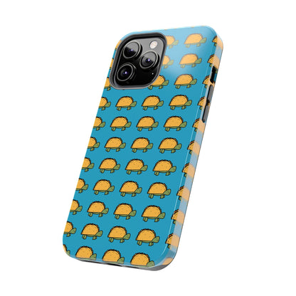 Cute Taco Pattern Tough Phone Case — Protective iPhone Case with Repeating Taco Design