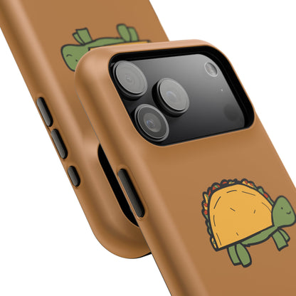 Cute Taco Turtle Phone Case — Impact-Resistant Protective iPhone Cover