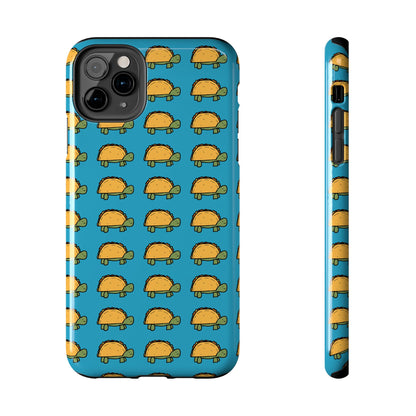 Cute Taco Pattern Tough Phone Case — Protective iPhone Case with Repeating Taco Design