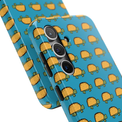 Cute Taco Pattern Tough Phone Case — Protective iPhone Case with Repeating Taco Design