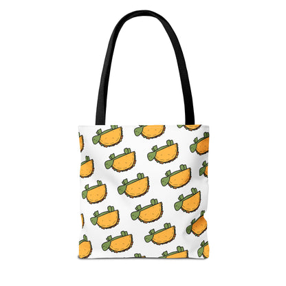 Cute Taco Turtle Pattern Tote Bag — Fun Kawaii Food Animal Print