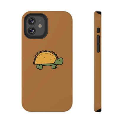 Cute Taco Turtle Phone Case — Impact-Resistant Protective iPhone Cover