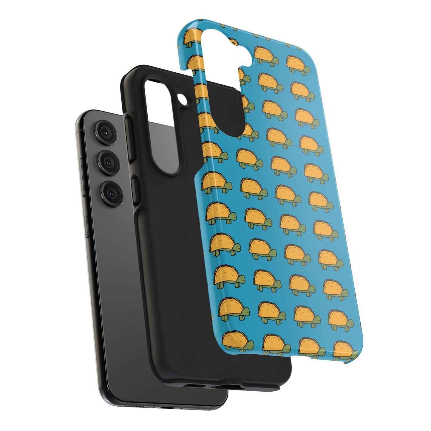 Cute Taco Pattern Tough Phone Case — Protective iPhone Case with Repeating Taco Design