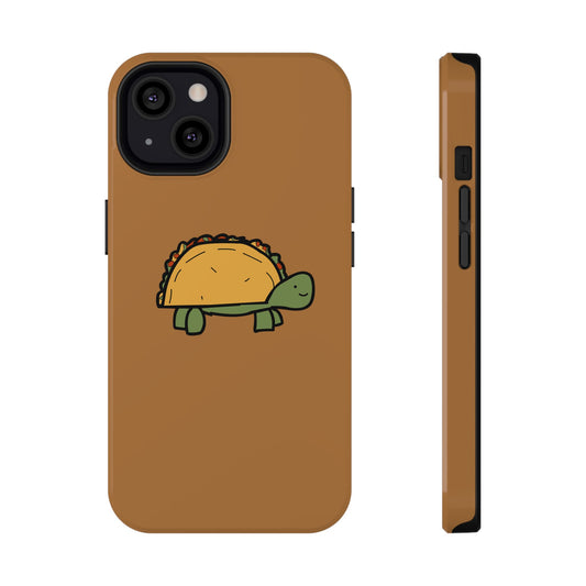 Cute Taco Turtle Phone Case — Impact-Resistant Protective iPhone Cover