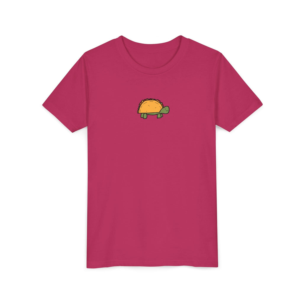 Printify Kids clothes Kids Taco Turtle Tee - Cute Kids Graphic Short Sleeve Shirt