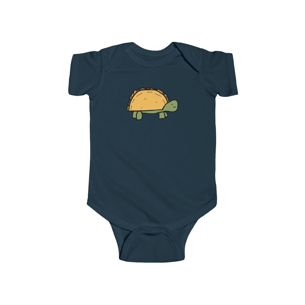 Printify Kids clothes Navy / NB (0-3M) Taco Turtle Baby Bodysuit