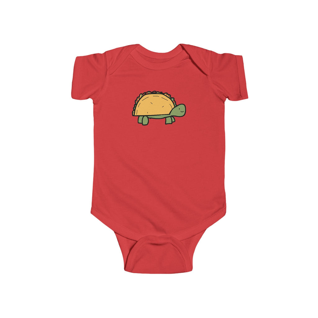 Printify Kids clothes Red / NB (0-3M) Taco Turtle Baby Bodysuit