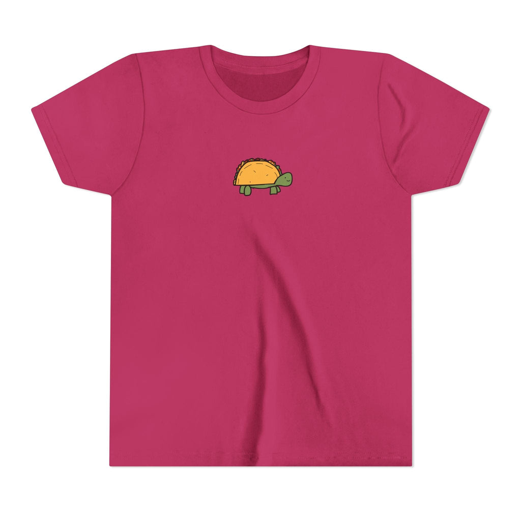 Printify Kids clothes S / Berry Kids Taco Turtle Tee - Cute Kids Graphic Short Sleeve Shirt