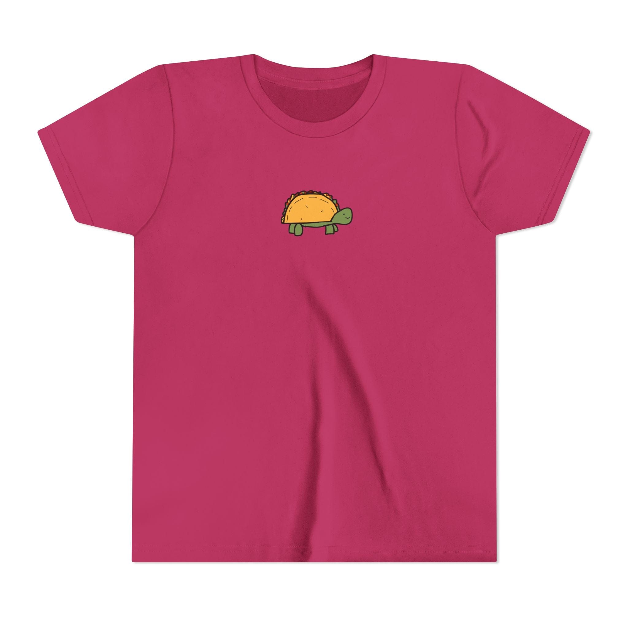 Printify Kids clothes S / Berry Kids Taco Turtle Tee - Cute Kids Graphic Short Sleeve Shirt