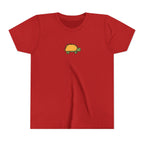 Printify Kids clothes S / Red Kids Taco Turtle Tee - Cute Kids Graphic Short Sleeve Shirt