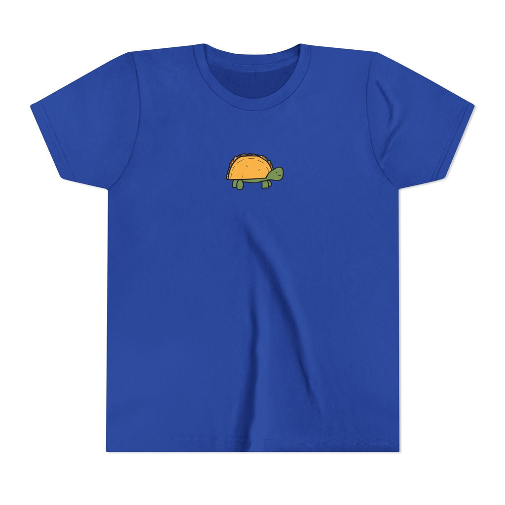 Printify Kids clothes S / True Royal Kids Taco Turtle Tee - Cute Kids Graphic Short Sleeve Shirt