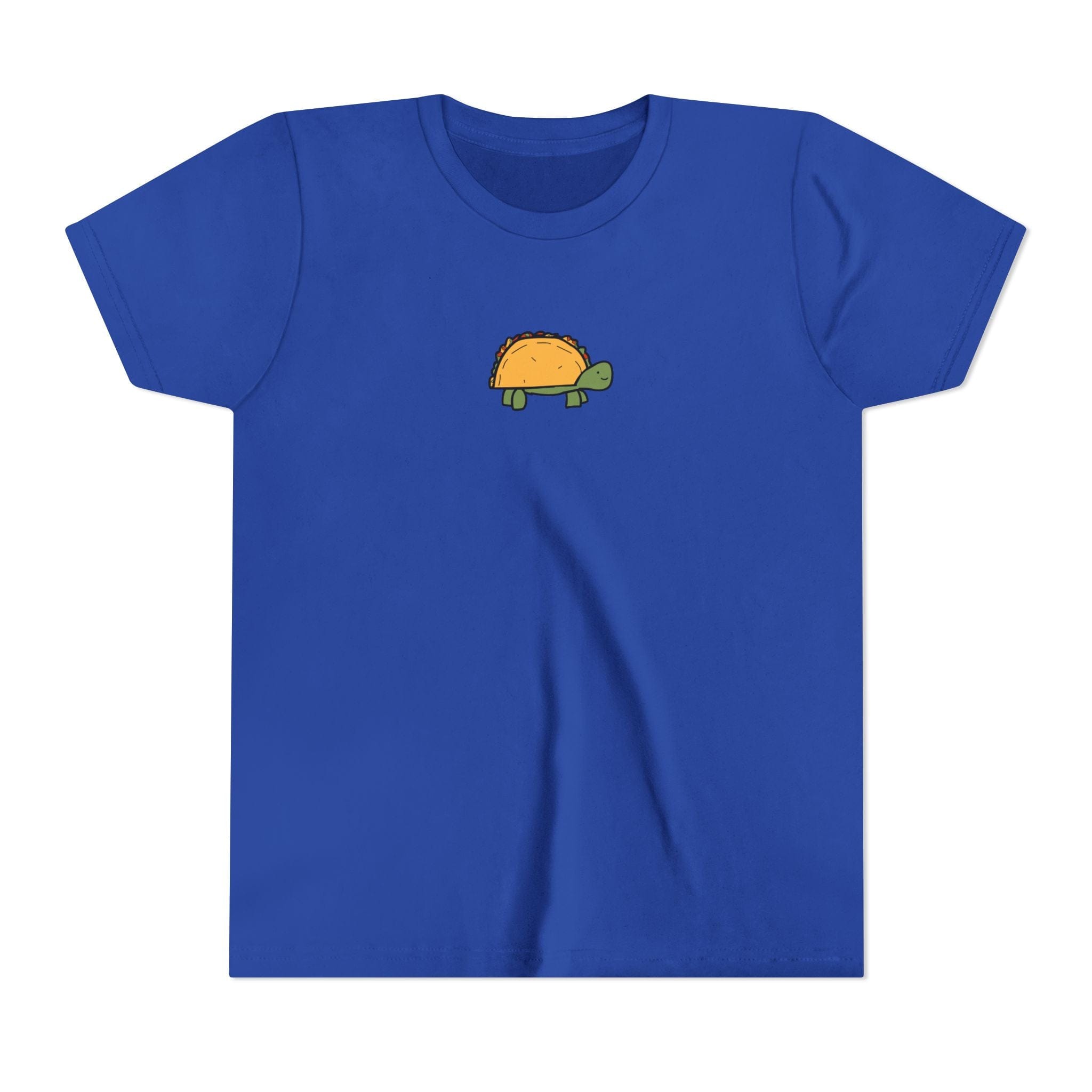 Printify Kids clothes S / True Royal Kids Taco Turtle Tee - Cute Kids Graphic Short Sleeve Shirt
