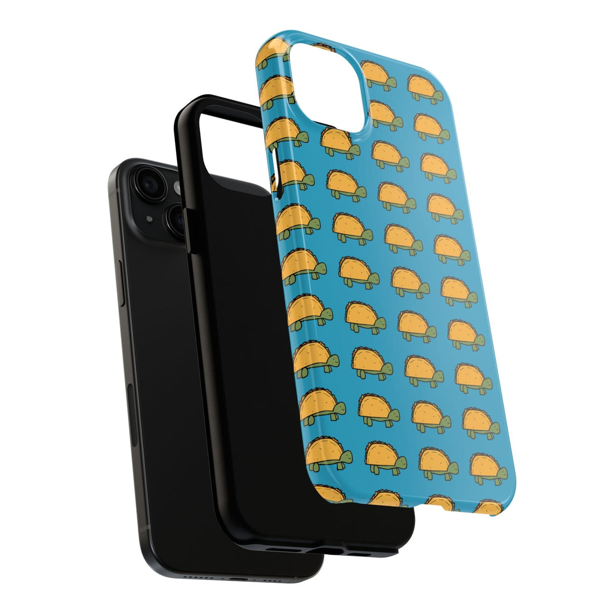 Printify Phone Case Cute Taco Pattern Tough Phone Case — Protective iPhone Case with Repeating Taco Design