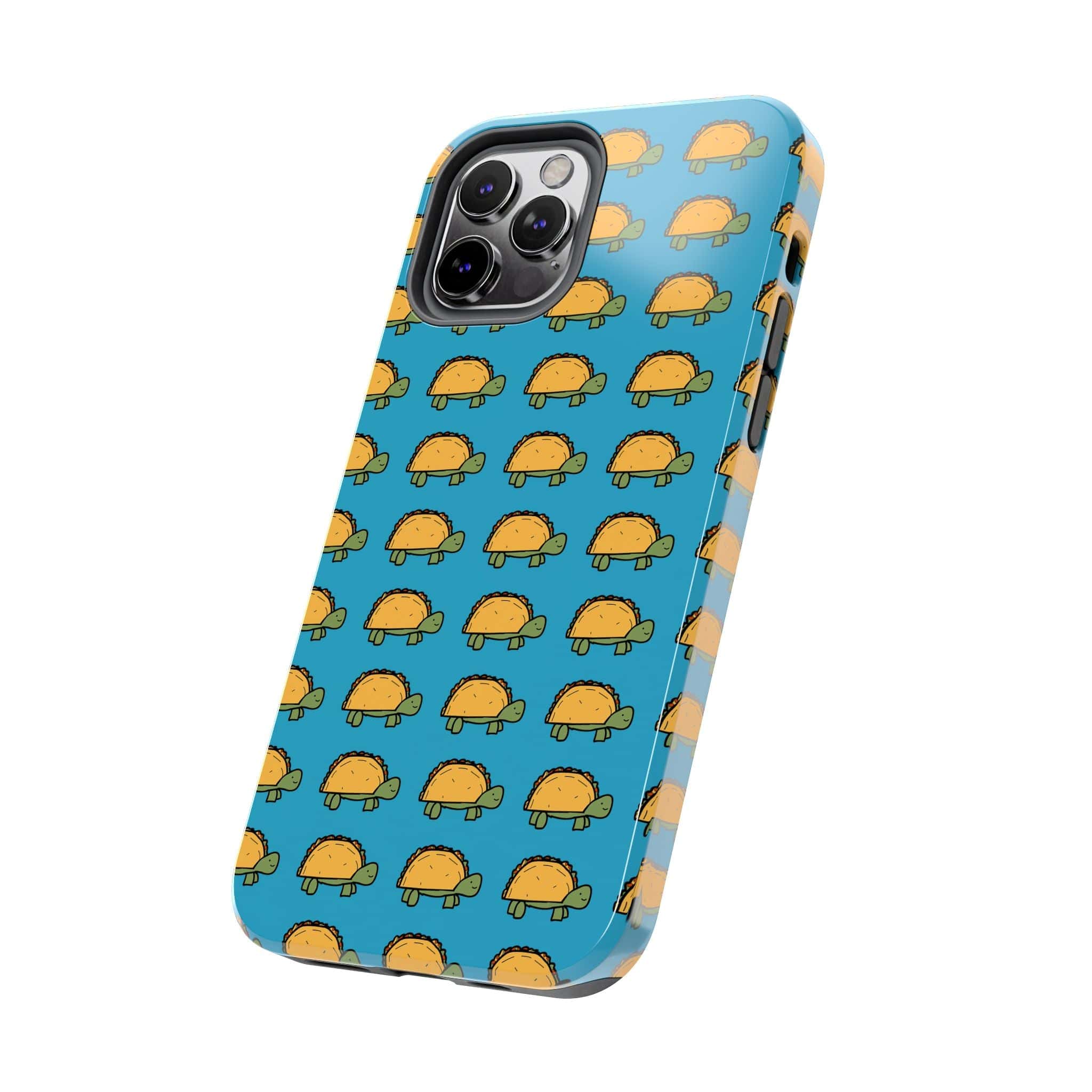 Printify Phone Case Cute Taco Pattern Tough Phone Case — Protective iPhone Case with Repeating Taco Design