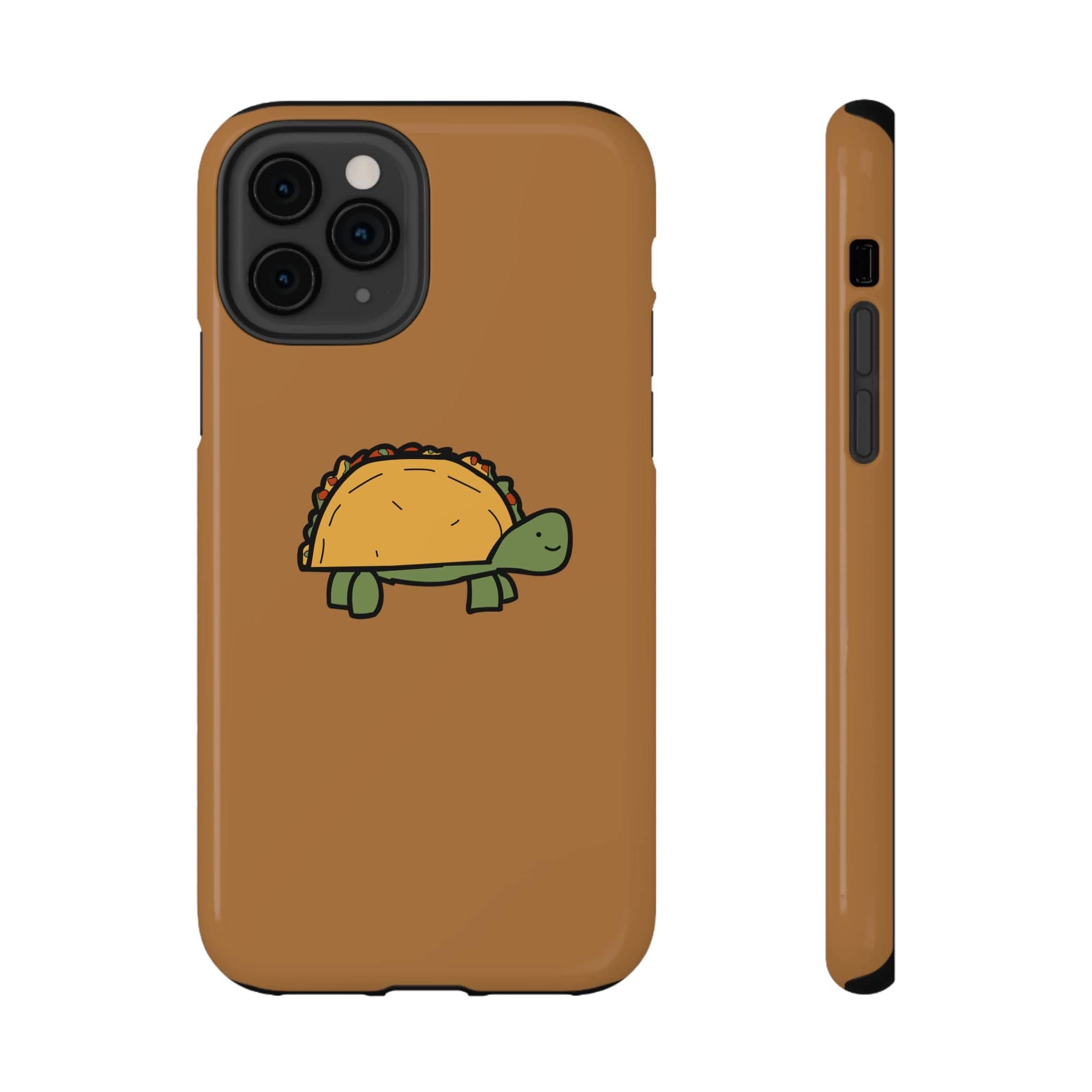 Printify Phone Case iPhone 11 Pro / Glossy / Without gift packaging Cute Taco Turtle Phone Case — Impact-Resistant Protective iPhone Cover