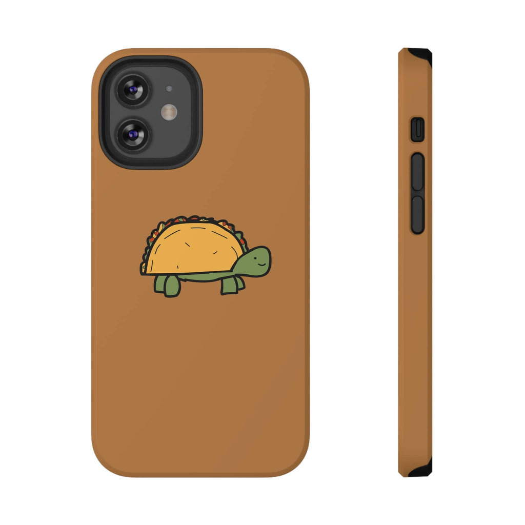 Printify Phone Case iPhone 12 Pro / Matte / Without gift packaging Cute Taco Turtle Phone Case — Impact-Resistant Protective iPhone Cover