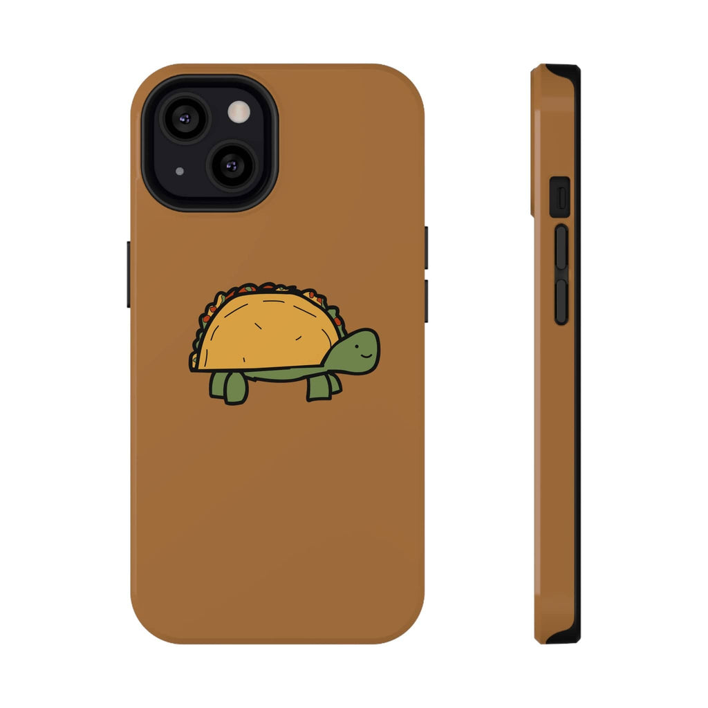 Printify Phone Case iPhone 13 / Glossy / Without gift packaging Cute Taco Turtle Phone Case — Impact-Resistant Protective iPhone Cover