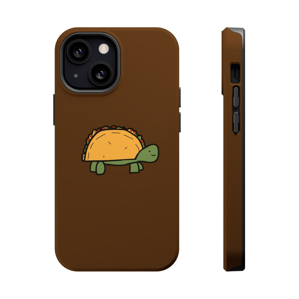 Printify Phone Case iPhone 13 Mini / Matte Taco Turtle Phone Case — Magnetic Impact-Resistant Protective Cover