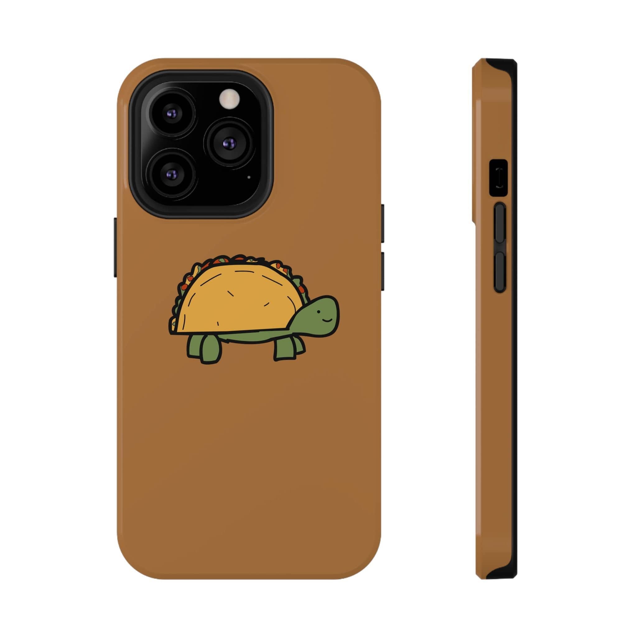 Printify Phone Case iPhone 13 Pro / Glossy / Without gift packaging Cute Taco Turtle Phone Case — Impact-Resistant Protective iPhone Cover