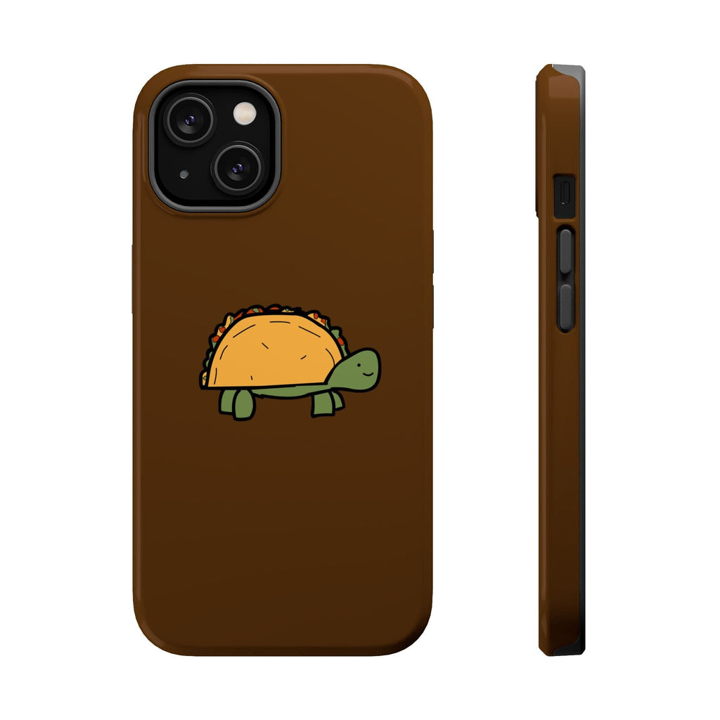 Printify Phone Case iPhone 14 / Glossy Taco Turtle Phone Case — Magnetic Impact-Resistant Protective Cover