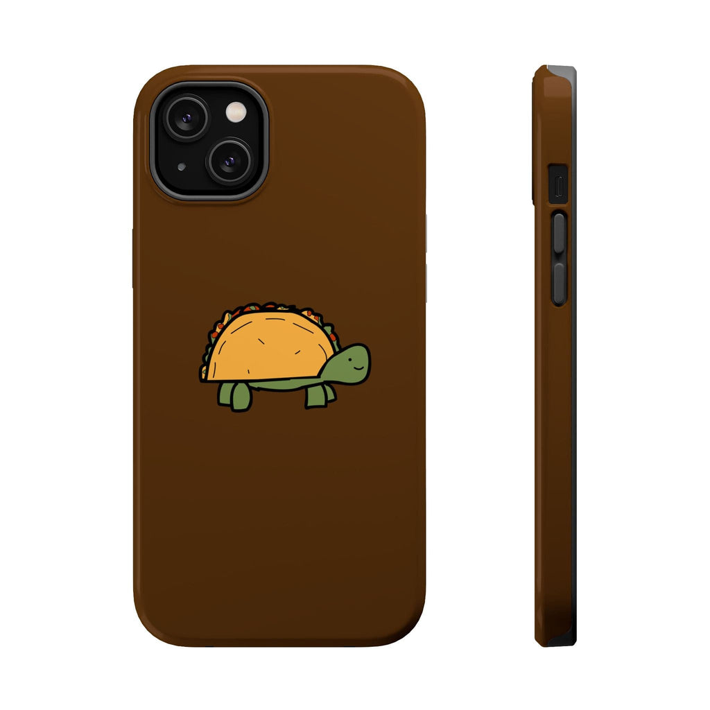 Printify Phone Case iPhone 14 Plus / Glossy Taco Turtle Phone Case — Magnetic Impact-Resistant Protective Cover