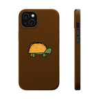 Printify Phone Case iPhone 14 Plus / Glossy Taco Turtle Phone Case — Magnetic Impact-Resistant Protective Cover