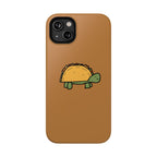 Printify Phone Case iPhone 14 Plus / Glossy / Without gift packaging Cute Taco Turtle Phone Case — Impact-Resistant Protective iPhone Cover