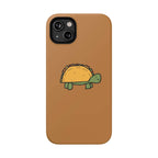 Printify Phone Case iPhone 14 Plus / Matte / Without gift packaging Cute Taco Turtle Phone Case — Impact-Resistant Protective iPhone Cover