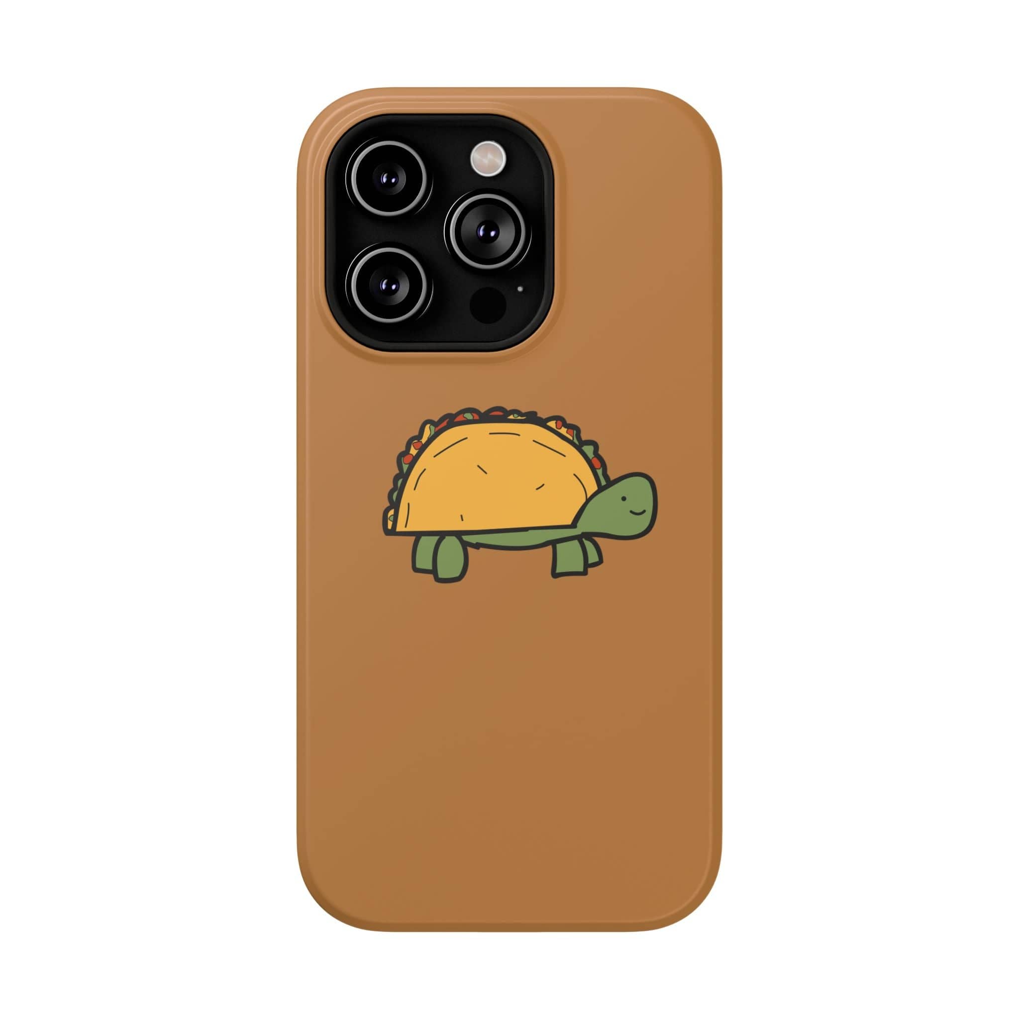 Printify Phone Case iPhone 14 Pro / Matte / Without gift packaging Cute Taco Turtle Phone Case — Impact-Resistant Protective iPhone Cover
