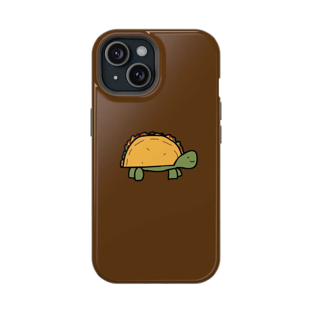 Printify Phone Case iPhone 15 / Glossy Taco Turtle Phone Case — Magnetic Impact-Resistant Protective Cover