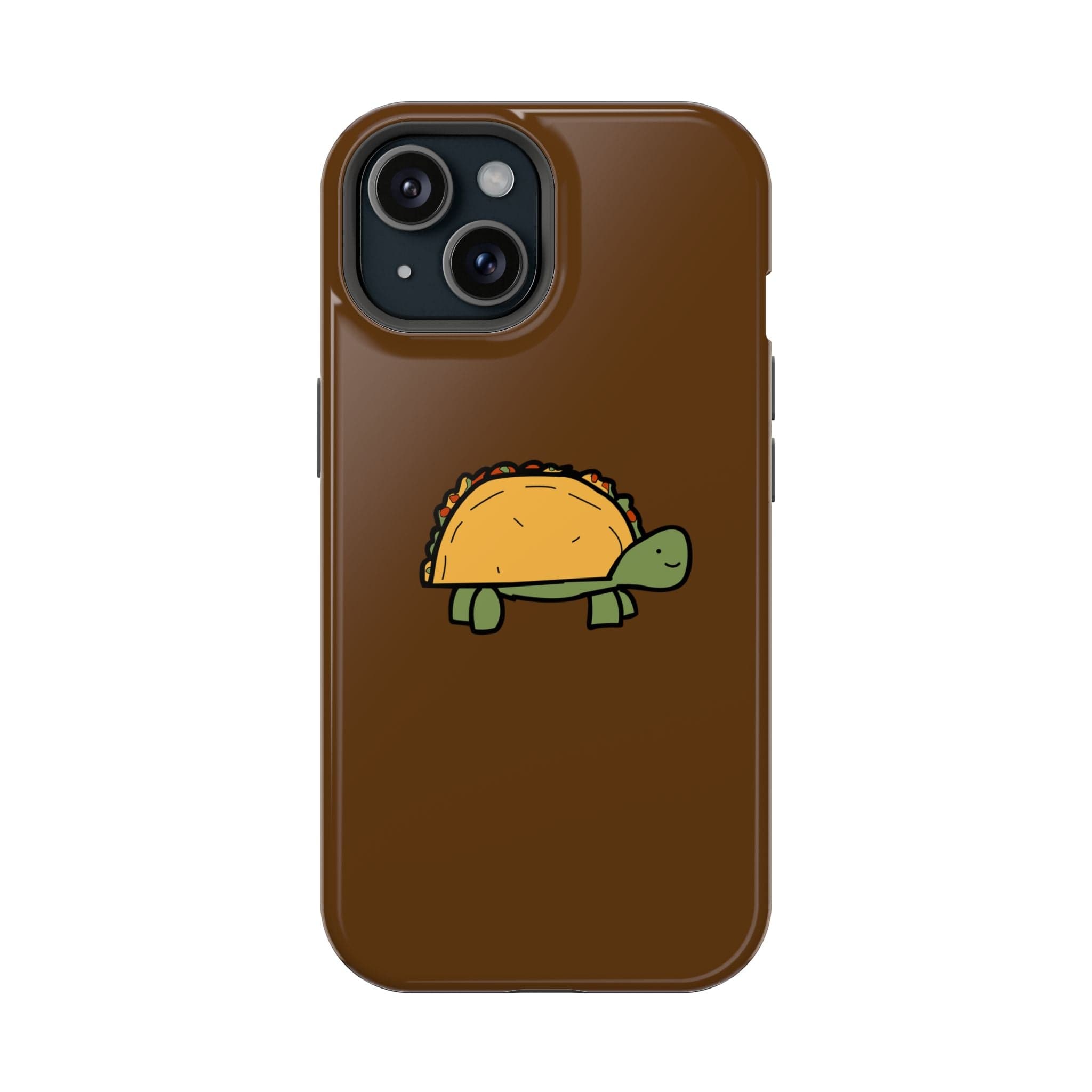 Printify Phone Case iPhone 15 / Glossy Taco Turtle Phone Case — Magnetic Impact-Resistant Protective Cover
