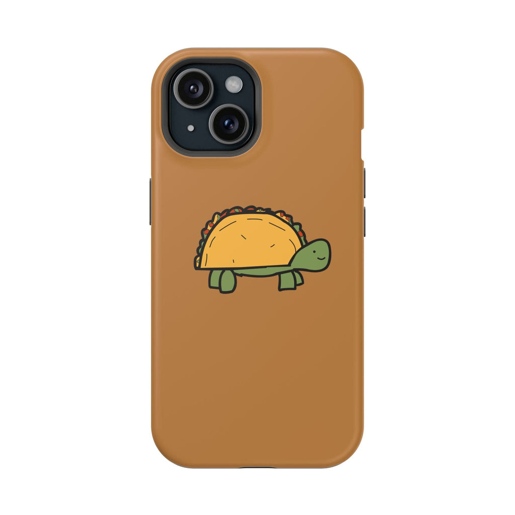 Printify Phone Case iPhone 15 / Matte / Without gift packaging Cute Taco Turtle Phone Case — Impact-Resistant Protective iPhone Cover