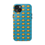 Printify Phone Case iPhone 15 Plus Cute Taco Pattern Tough Phone Case — Protective iPhone Case with Repeating Taco Design