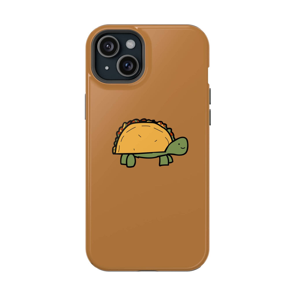 Printify Phone Case iPhone 15 Plus / Glossy / Without gift packaging Cute Taco Turtle Phone Case — Impact-Resistant Protective iPhone Cover