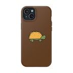 Printify Phone Case iPhone 15 Plus / Matte Taco Turtle Phone Case — Magnetic Impact-Resistant Protective Cover