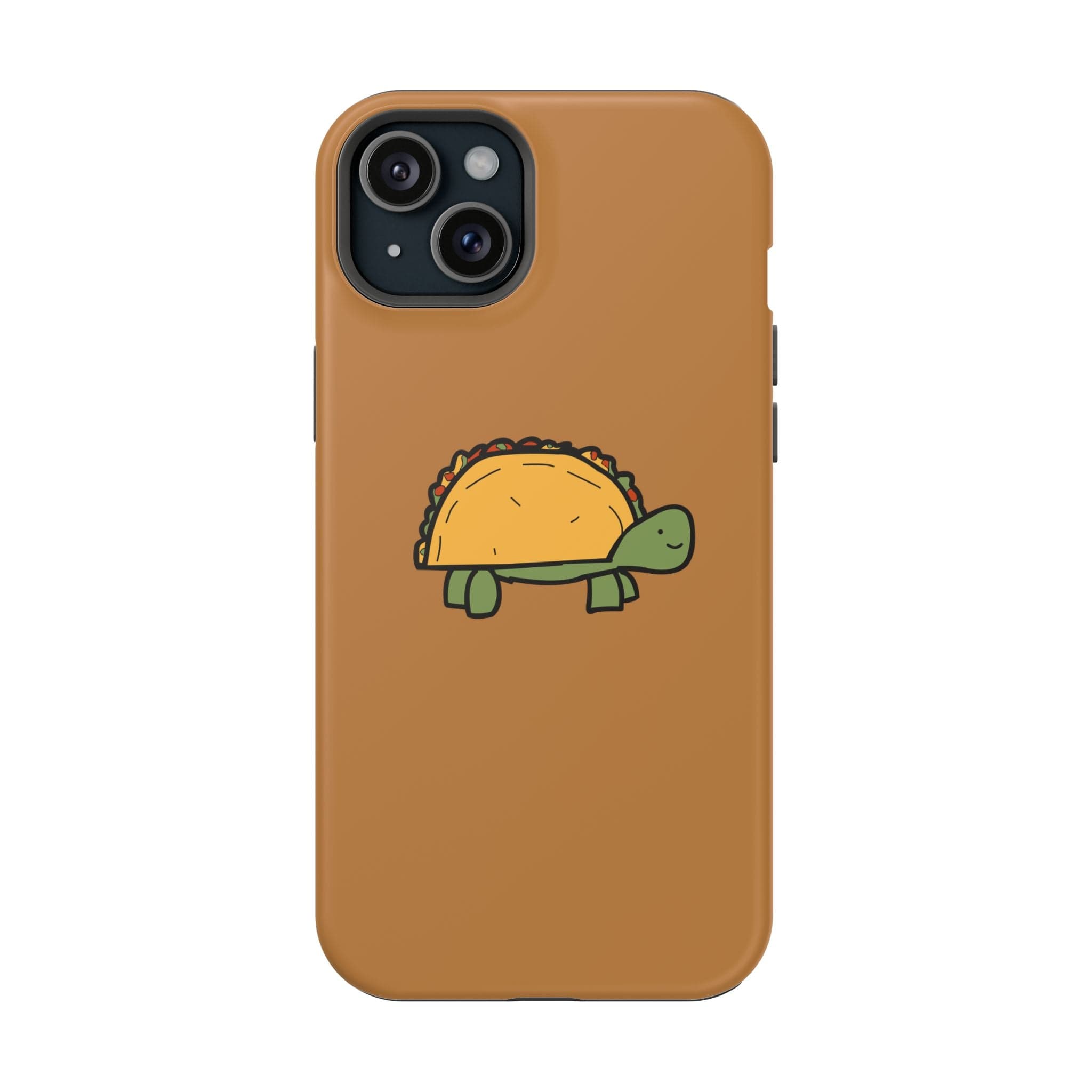 Printify Phone Case iPhone 15 Plus / Matte / Without gift packaging Cute Taco Turtle Phone Case — Impact-Resistant Protective iPhone Cover