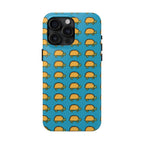 Printify Phone Case iPhone 15 Pro Max Cute Taco Pattern Tough Phone Case — Protective iPhone Case with Repeating Taco Design