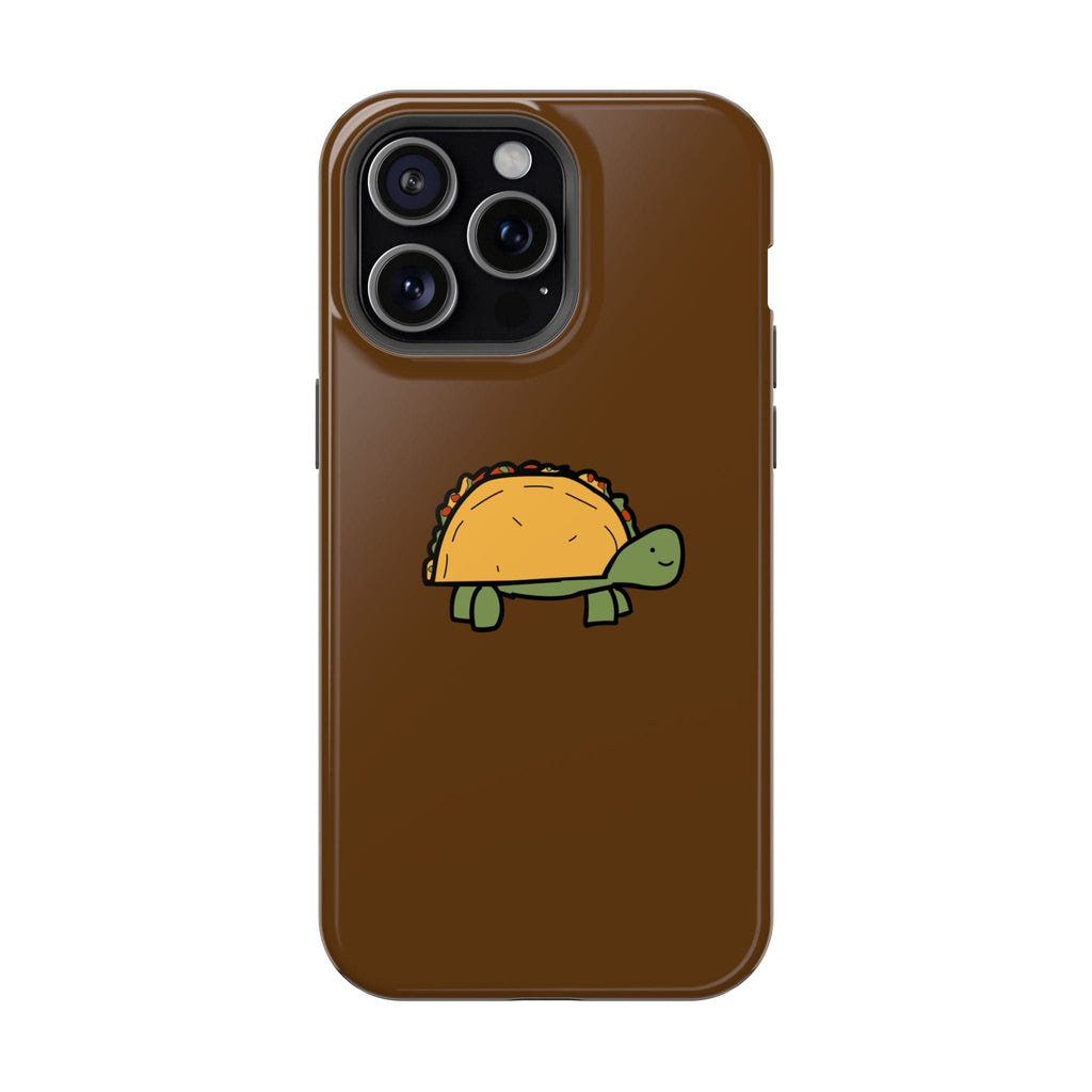 Printify Phone Case iPhone 15 Pro Max / Glossy Taco Turtle Phone Case — Magnetic Impact-Resistant Protective Cover