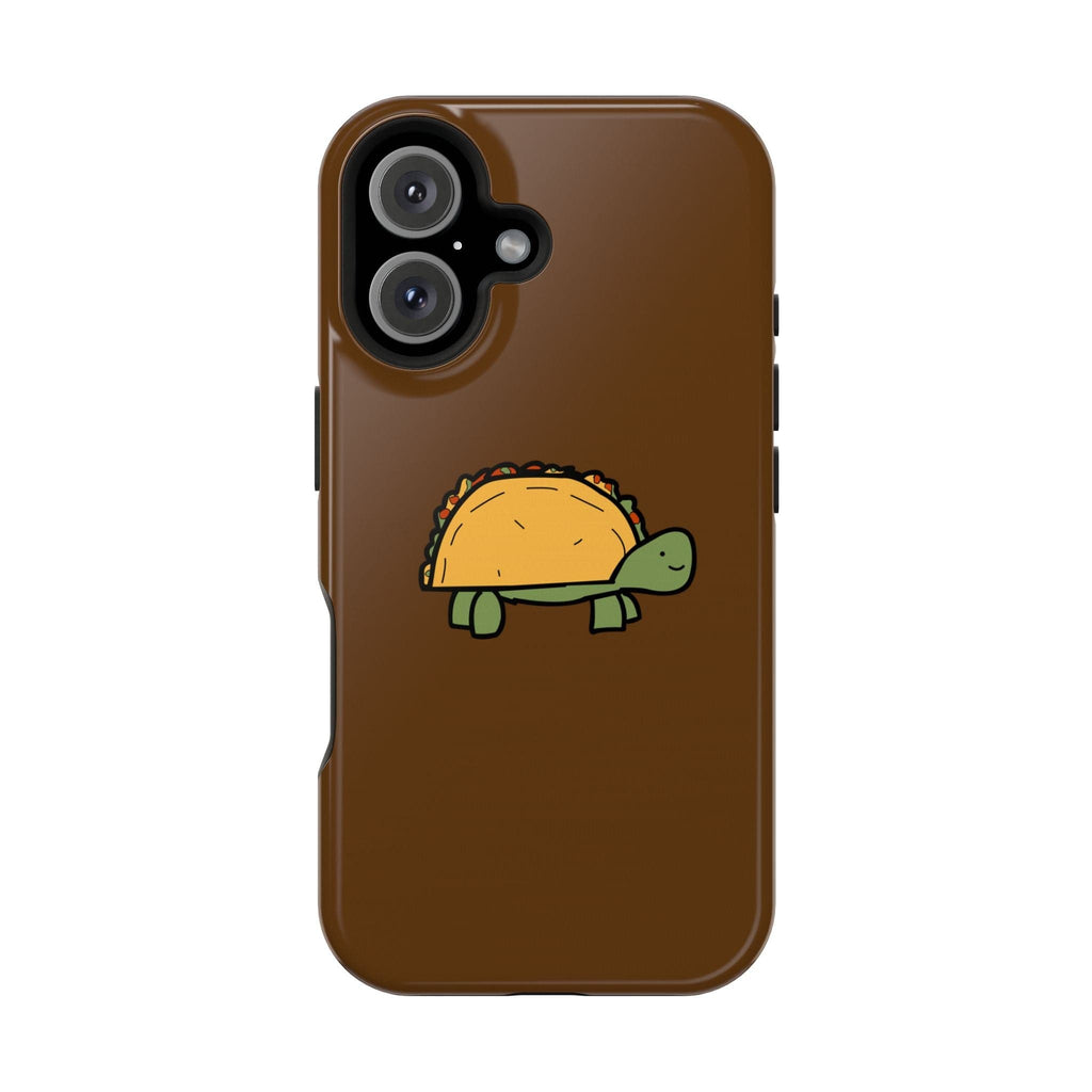 Printify Phone Case iPhone 16 / Glossy Taco Turtle Phone Case — Magnetic Impact-Resistant Protective Cover
