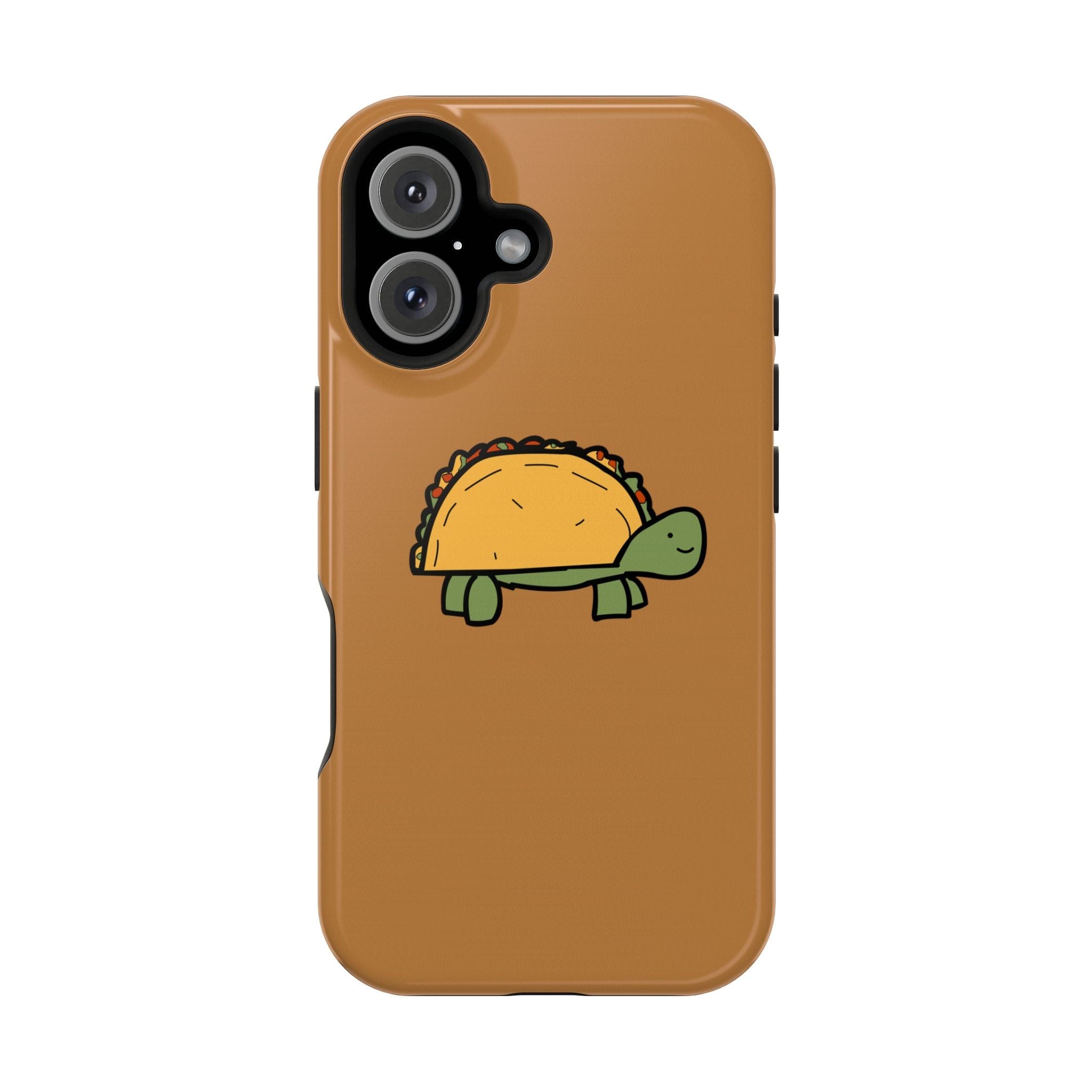 Printify Phone Case iPhone 16 / Glossy / Without gift packaging Cute Taco Turtle Phone Case — Impact-Resistant Protective iPhone Cover