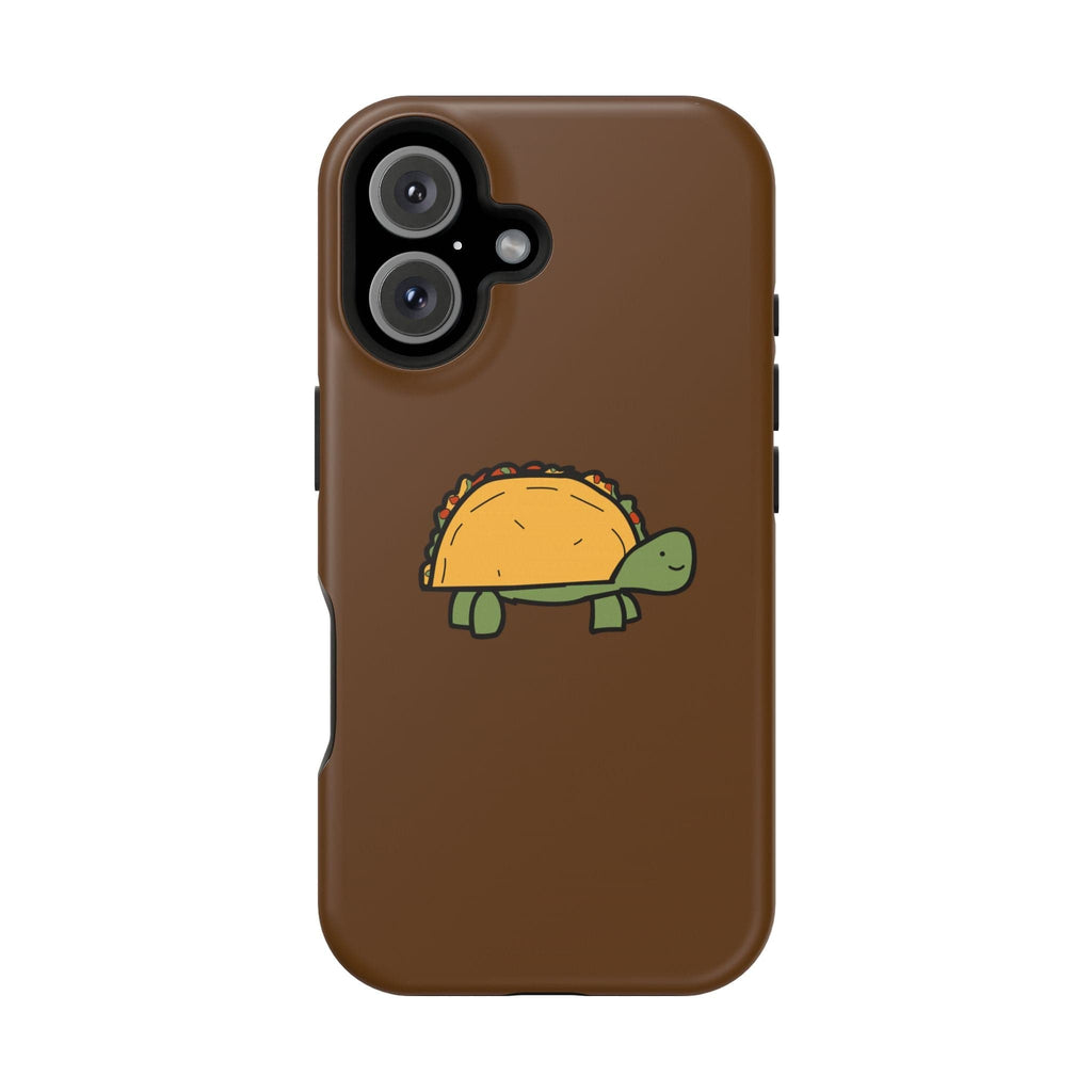 Printify Phone Case iPhone 16 / Matte Taco Turtle Phone Case — Magnetic Impact-Resistant Protective Cover