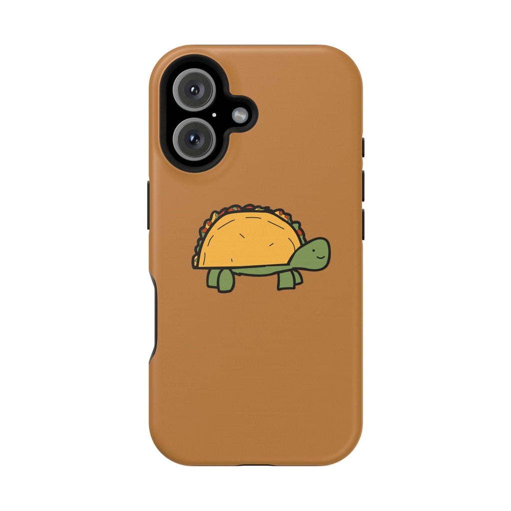 Printify Phone Case iPhone 16 / Matte / Without gift packaging Cute Taco Turtle Phone Case — Impact-Resistant Protective iPhone Cover