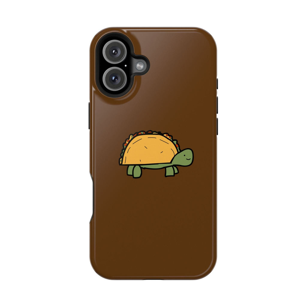 Printify Phone Case iPhone 16 Plus / Glossy Taco Turtle Phone Case — Magnetic Impact-Resistant Protective Cover