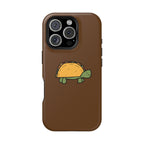 Printify Phone Case iPhone 16 Pro / Matte Taco Turtle Phone Case — Magnetic Impact-Resistant Protective Cover